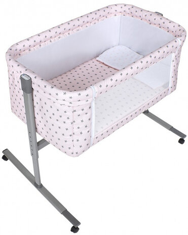 Wieg Near Aqua Marina 55 x 85 x 90 cm katoen roze