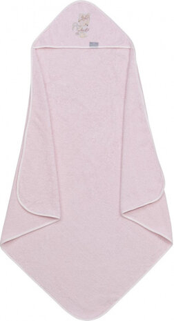 badcape Claudia junior 100 x 100 cm katoen roze