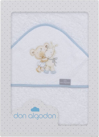 badcape Marco junior 100 x 100 cm katoen wit