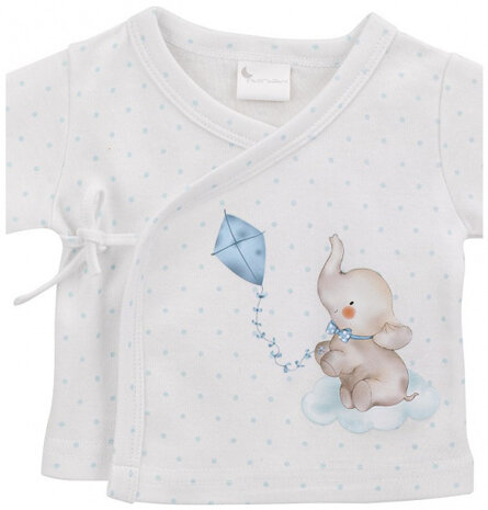 babykledingset Olifant katoen blauw mt 50/68 5-delig