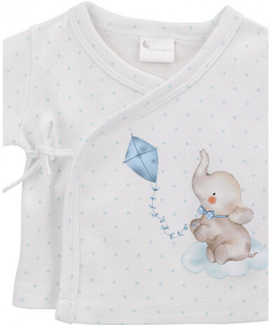 babykledingset Olifant katoen blauw mt 50/68 5-delig