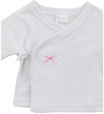 babykledingset Stipjes katoen roze maat 50/68 5-delig