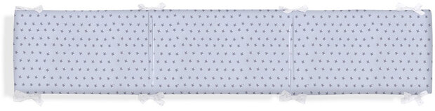 bedbumper ster junior 40 x 185 katoen blauw