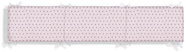 bedbumper ster junior 40 x 185 katoen rood