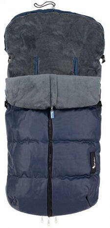 slaapzak kinderwagen 105 x 46 cm fleece donkerblauw