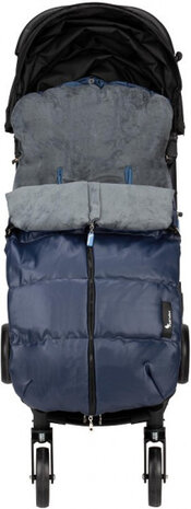 slaapzak kinderwagen 105 x 46 cm fleece donkerblauw