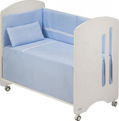beddenset Enzo junior katoen blauw 3-delig