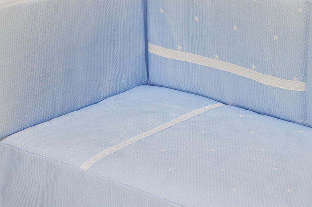 beddenset Enzo junior katoen blauw 3-delig