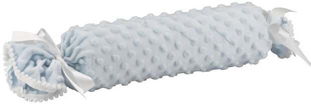 anti-rolkussen&nbsp;junior 9,5 cm katoen lichtblauw/wit