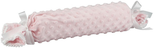 anti-rolkussen meisjes 9,5 cm katoen lichtroze/wit