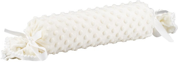 anti-rolkussen junior 9,5 cm katoen cr&egrave;me/wit