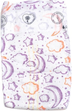 luiers Moon &amp; Stars bamboevezel wit 64 stuks maat 2