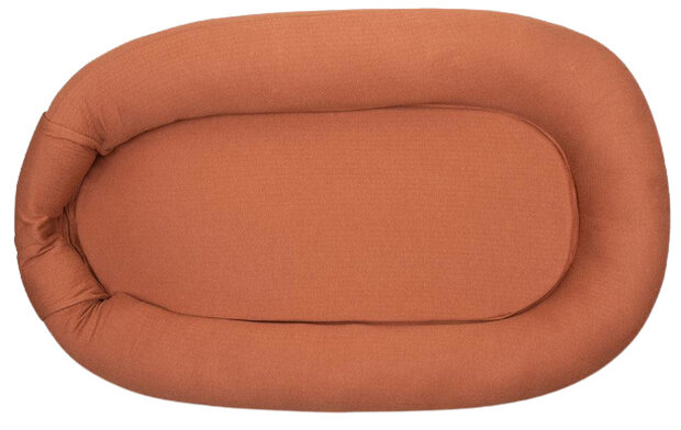 babynest junior 85 x 50 cm katoen roestbruin