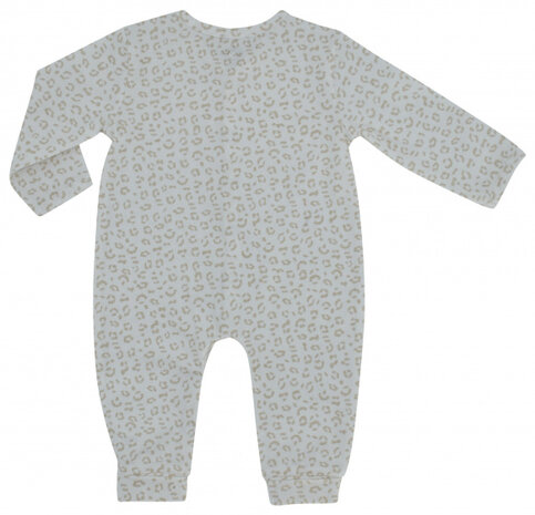 babyonesie Cheetah junior katoen wit maat 56