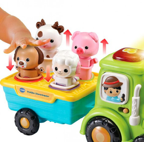 babyspeelgoed Tractor junior 15,5 cm groen/blauw (NL)