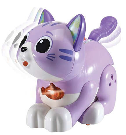 babyspeelgoed Kitten junior 20,2 cm lila 2-delig (NL)