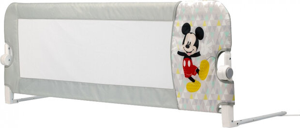 bedhekje Mickey Mouse 150 x 50 cm staal/polyester grijs