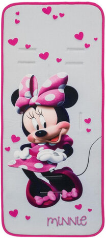 kinderwagenkussen Minnie Mouse 84 x 33 cm katoen grijs
