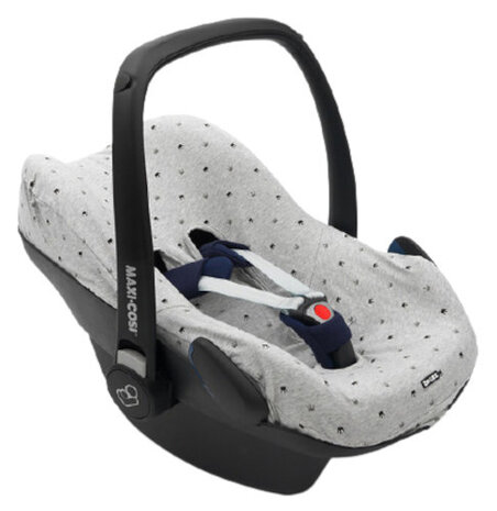 autostoelhoes junior katoen wit
