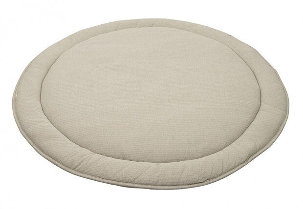 boxkleed rond 90 cm katoen grijs