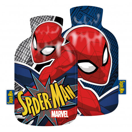 warmtekruik Spider-Man 2 liter polyester rood/blauw