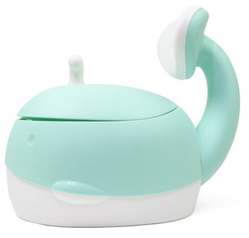 plaspotje Whale 33 x 30 x 35 polypropyleen mintgroen