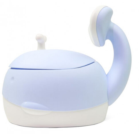 plaspotje Whale 33 x 30 x 35 polypropyleen blauw