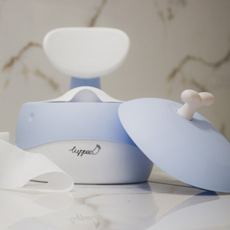plaspotje Whale 33 x 30 x 35 polypropyleen blauw