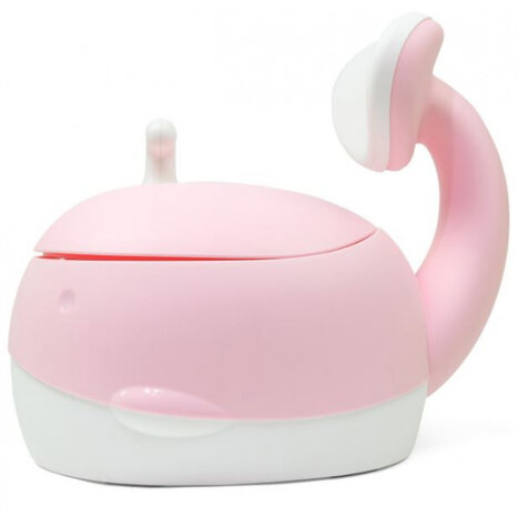 plaspotje Whale 33 x 30 x 35 polypropyleen roze