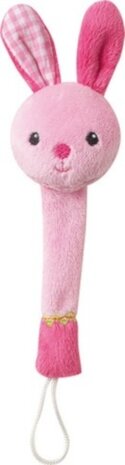 fopspeenketting konijn meisjes roze 22 cm