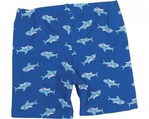 UV-werende zwemshort haaien blauw maat 110/116