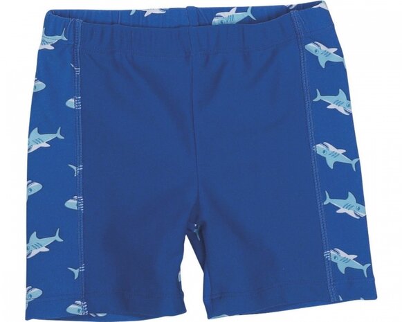 UV-werende zwemshort haaien blauw maat 122/128
