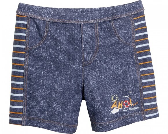 zwemshort UV-werend Ahoi blauw maat 86/92