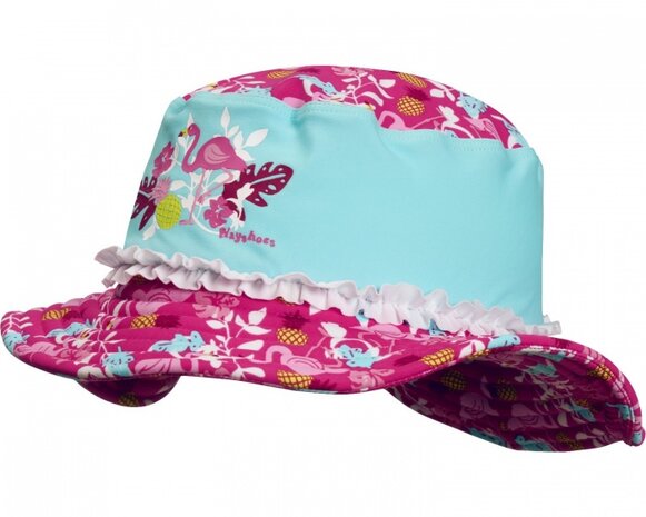 zonnehoed UV-werend flamingo meisjes mt 51 cm