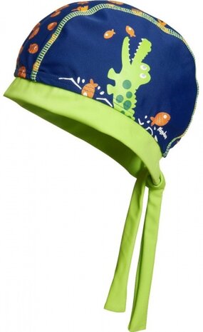 zwembandana UV-werend krokodil blauw mt 51 cm