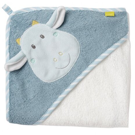 badcape Little Castle 80 cm wit/blauw