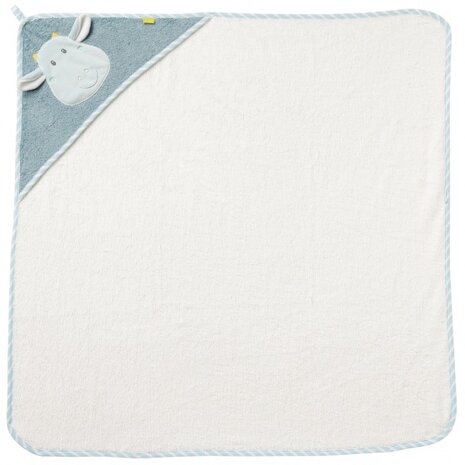 badcape Little Castle 80 cm wit/blauw