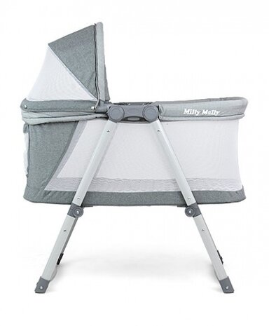 reisbed 2-in-1 Jane 90 x 52 cm donkerblauw