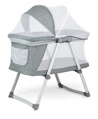 reisbed 2-in-1 Jane 90 x 52 cm donkerblauw