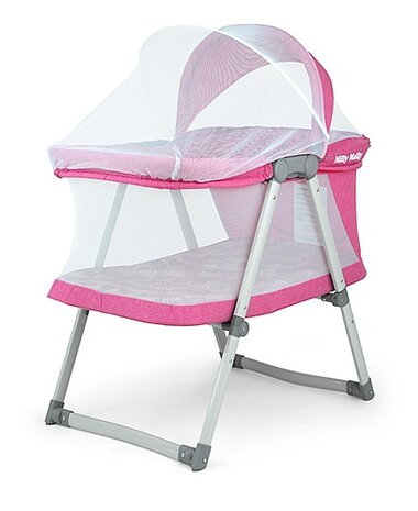 reisbed 2-in-1 Jane 90 x 52 cm roze