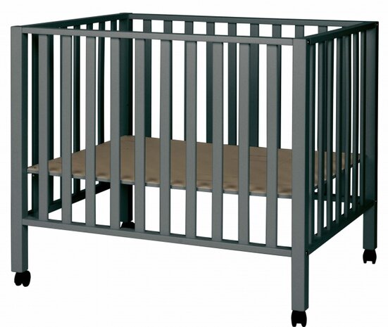 babybox Amy met wielen 98 x 78 cm grijs