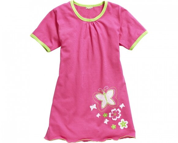 nachthemd vlinder roze meisjes maat 110