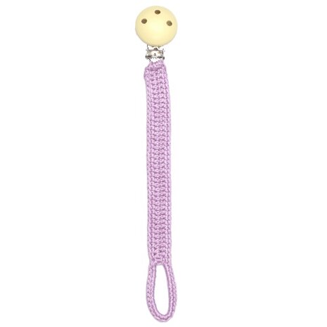 fopspeenketting bamboestof 20 cm lila