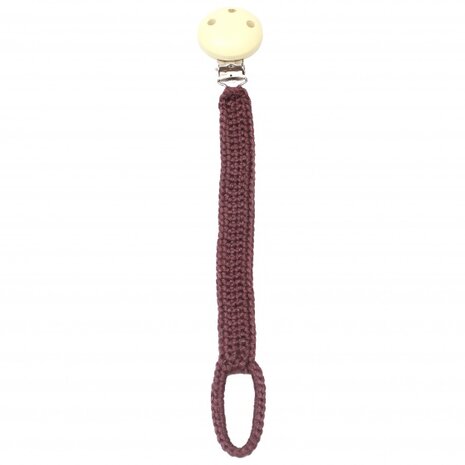 fopspeenketting bamboestof 20 cm bruin