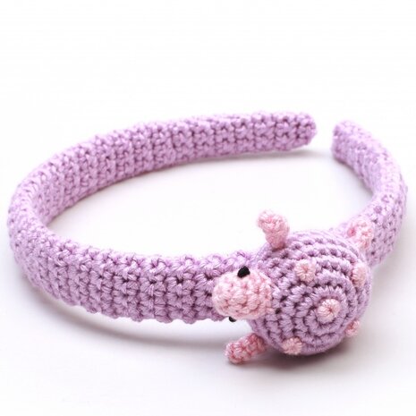haarband schildpad paars/roze