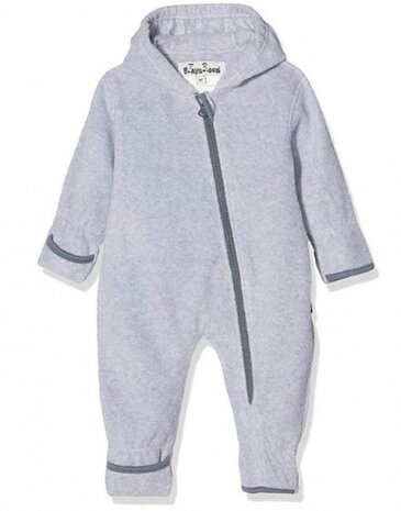 babypyjama onesie fleece grijs maat 62