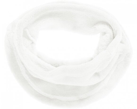fleece nekwarmer sjaal junior wit one size