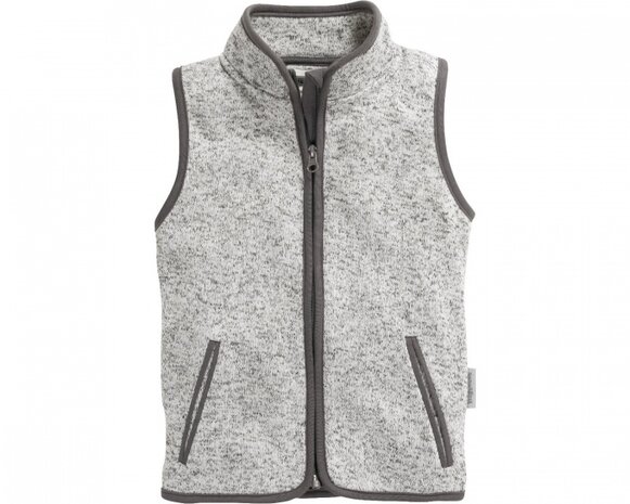 bodywarmer Knit fleece junior grijs maat 92