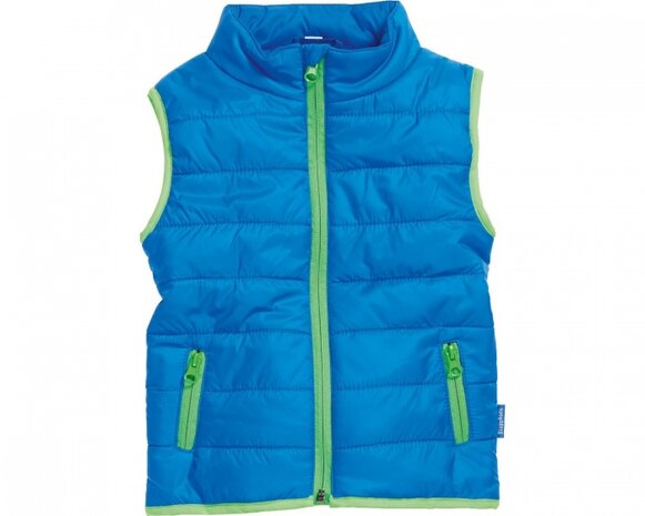 bodywarmer gevoerd blauw maat 80