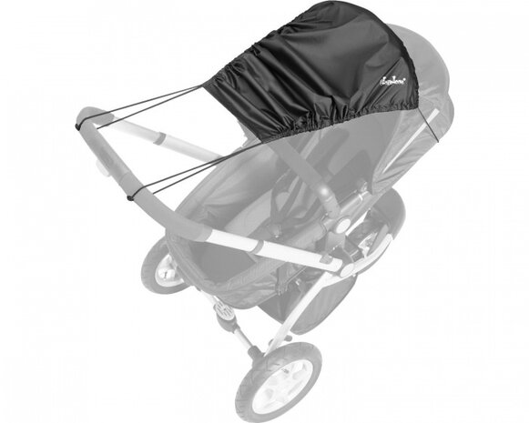 Zonnedoek UV-protectie kinderwagen zwart